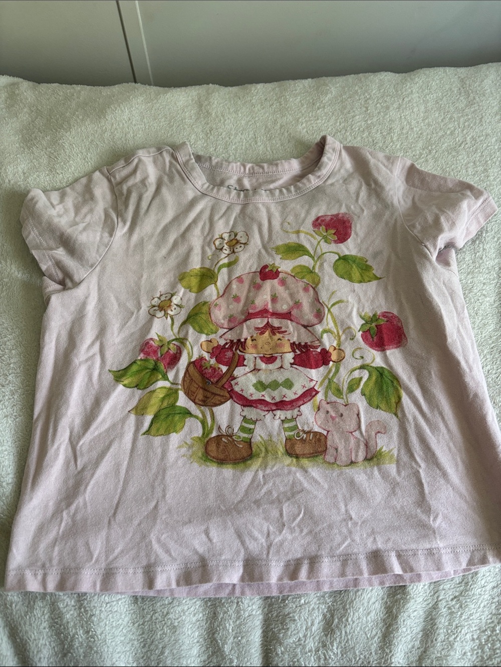 Pink Strawberry Graphic  Tee